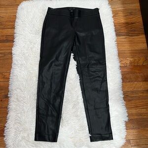 Ann Taylor faux leather slim fit pants size 4